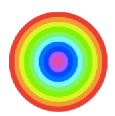 目标彩色同心圆图形