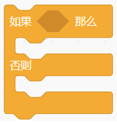 右图：Scratch如果那么否则积木