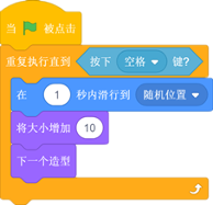 Scratch默认小猫角色绿旗程序块